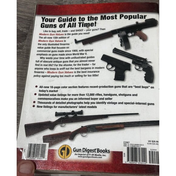 The Gun Digest Book of Modern Gun Values By Dan Shideler Paperback 2009 - Picture 8 of 8